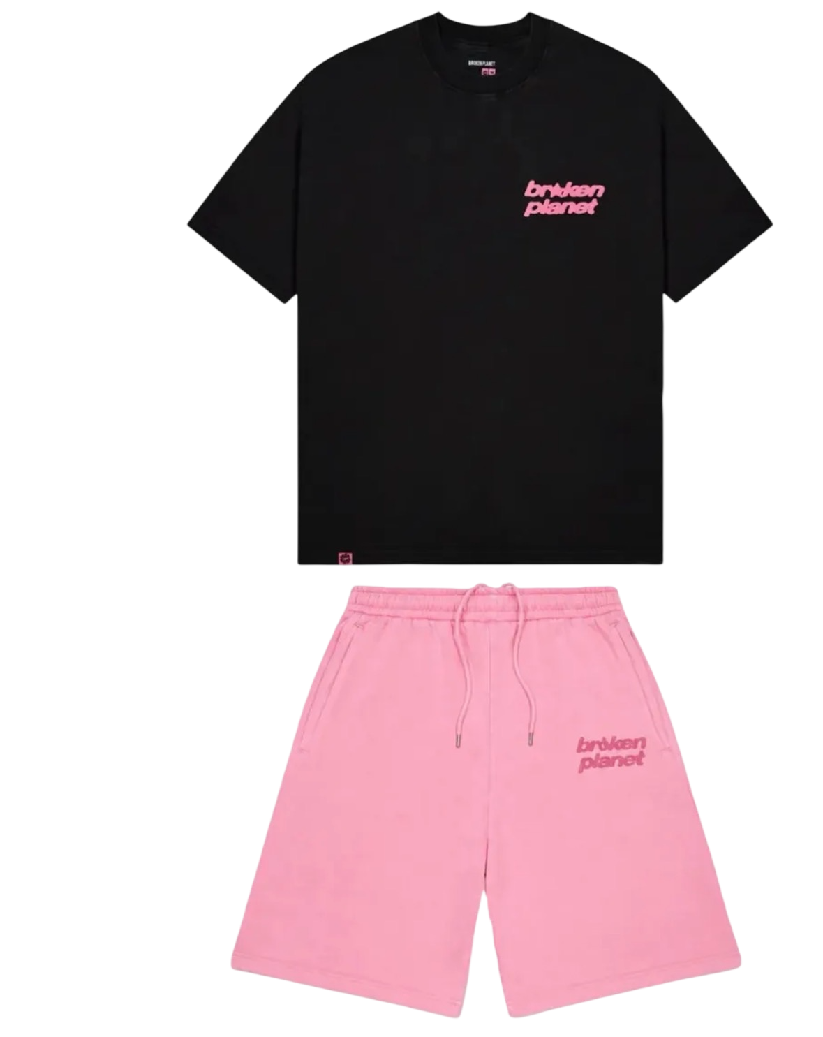 Ensemble broken planet rose et noir